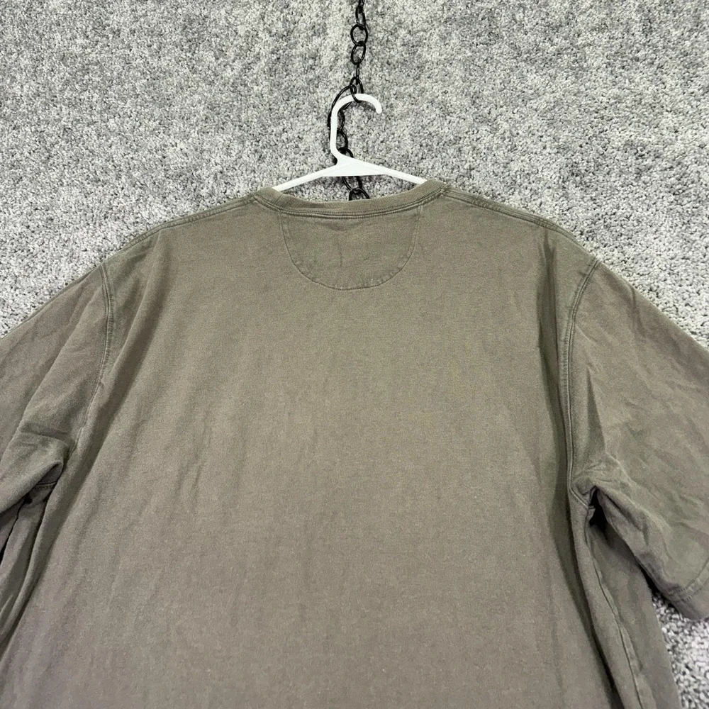 Duluth Trading Co Shirt Mens Medium Gray Longtail T Pocket Tee Workwear